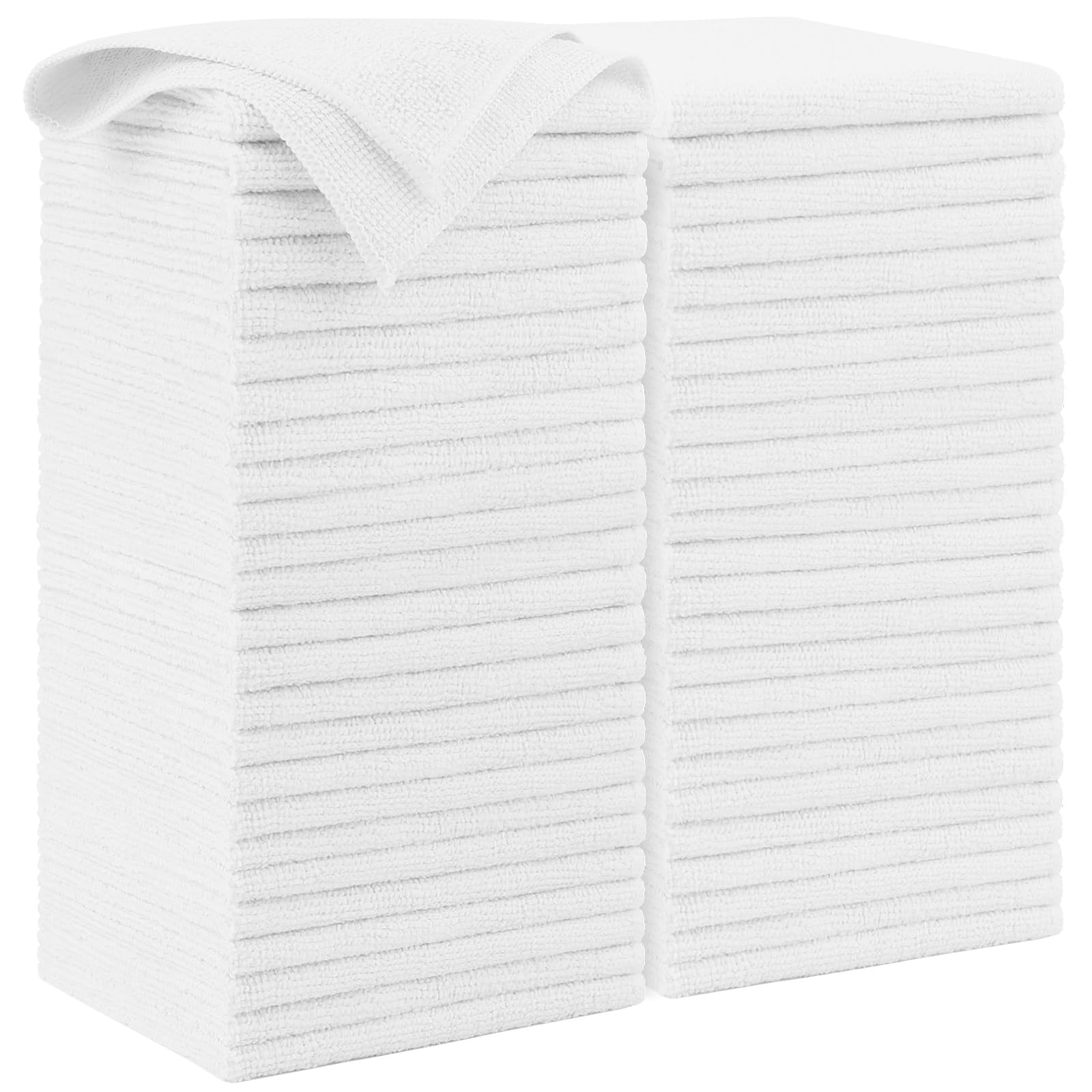 AIDEA Microfiber Cleaning Cloth Black 150PK, Microfiber Towels for Cars, Premium Car Cloths, Dusting Cloth Lint Free Cleaning Rags for SUVs, House, Kitchen, Window, Workshops,12×12"