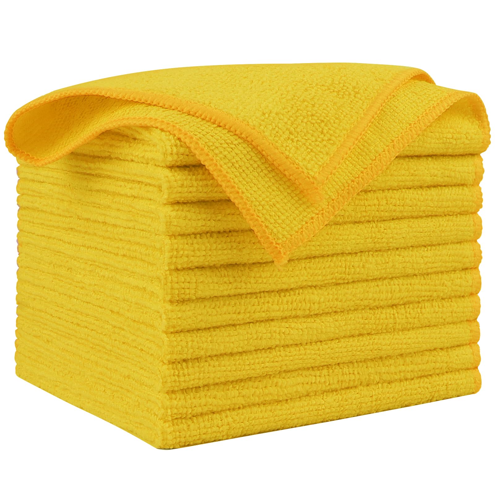 AIDEA Microfiber Cleaning Cloth Black 150PK, Microfiber Towels for Cars, Premium Car Cloths, Dusting Cloth Lint Free Cleaning Rags for SUVs, House, Kitchen, Window, Workshops,12×12"