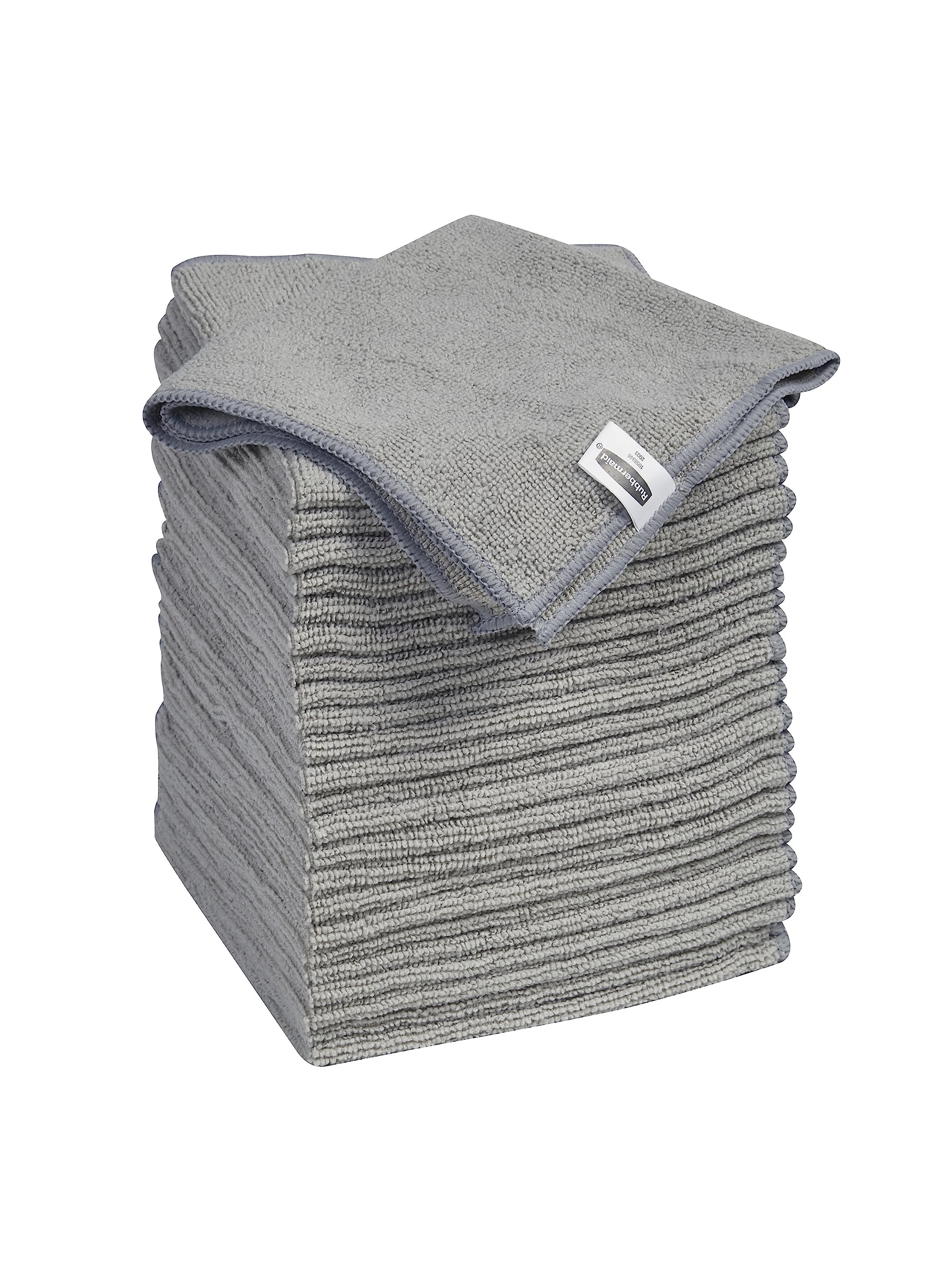 Rubbermaid All Purpose Microfiber Cleaning Cloth Towels, 50 Pack, 12"x12", Non-Scratch, Reusable/Washable for Cleaning/Wiping/Polishing for Home/Kitchen/Car