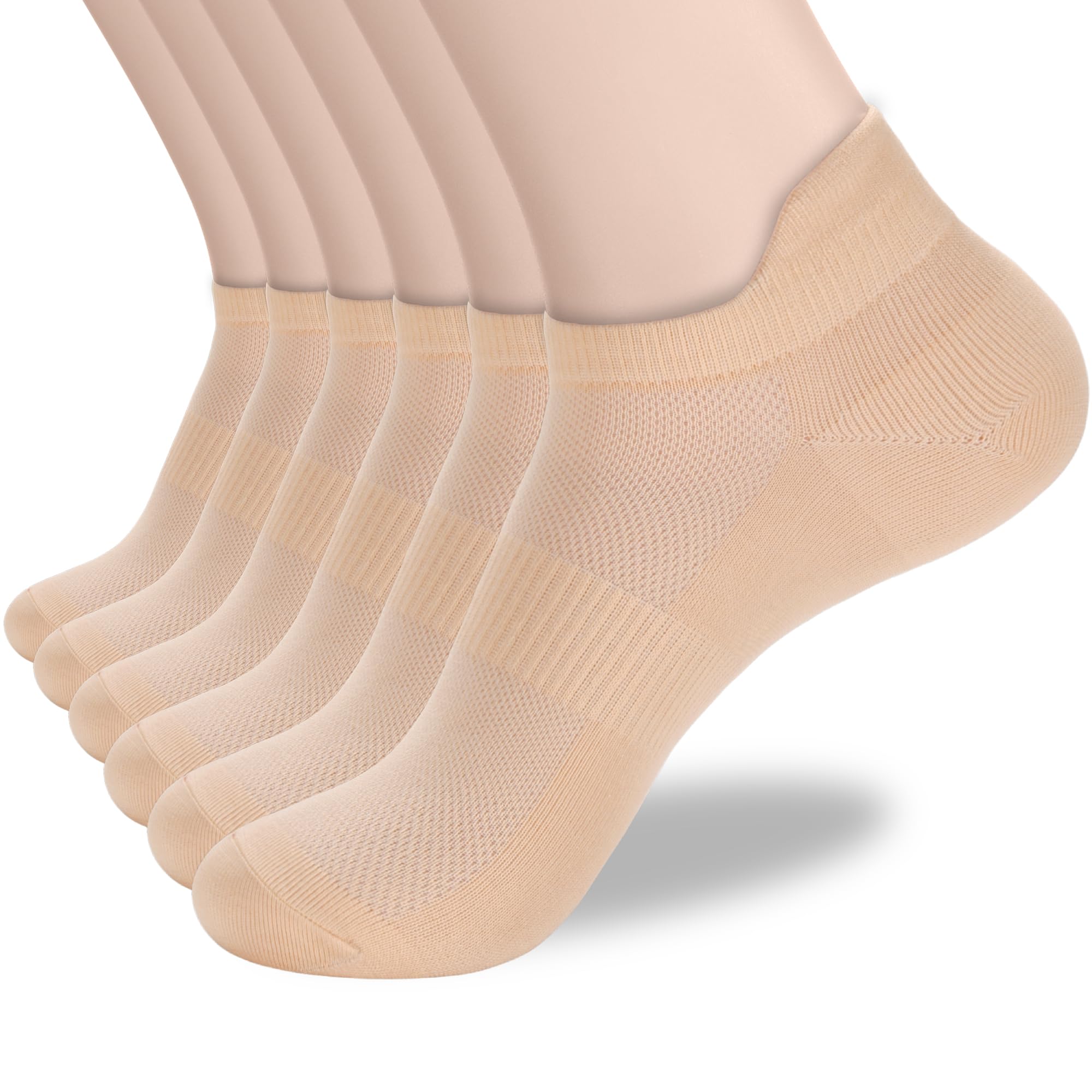 ATBITER Ankle Socks Womens and Men Thin Athletic Running Low Cut No Show Socks With Heel Tab 6-12 Pairs
