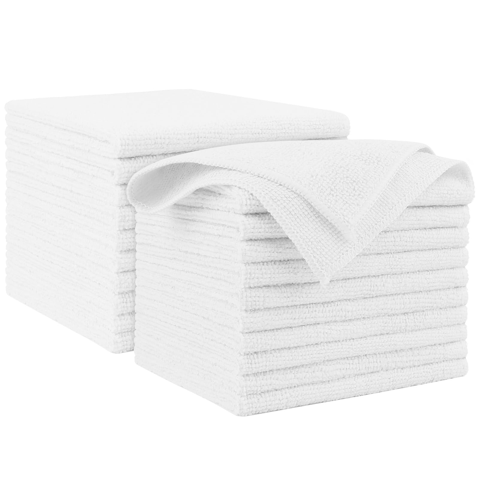 AIDEA Microfiber Cleaning Cloth Black 150PK, Microfiber Towels for Cars, Premium Car Cloths, Dusting Cloth Lint Free Cleaning Rags for SUVs, House, Kitchen, Window, Workshops,12×12"