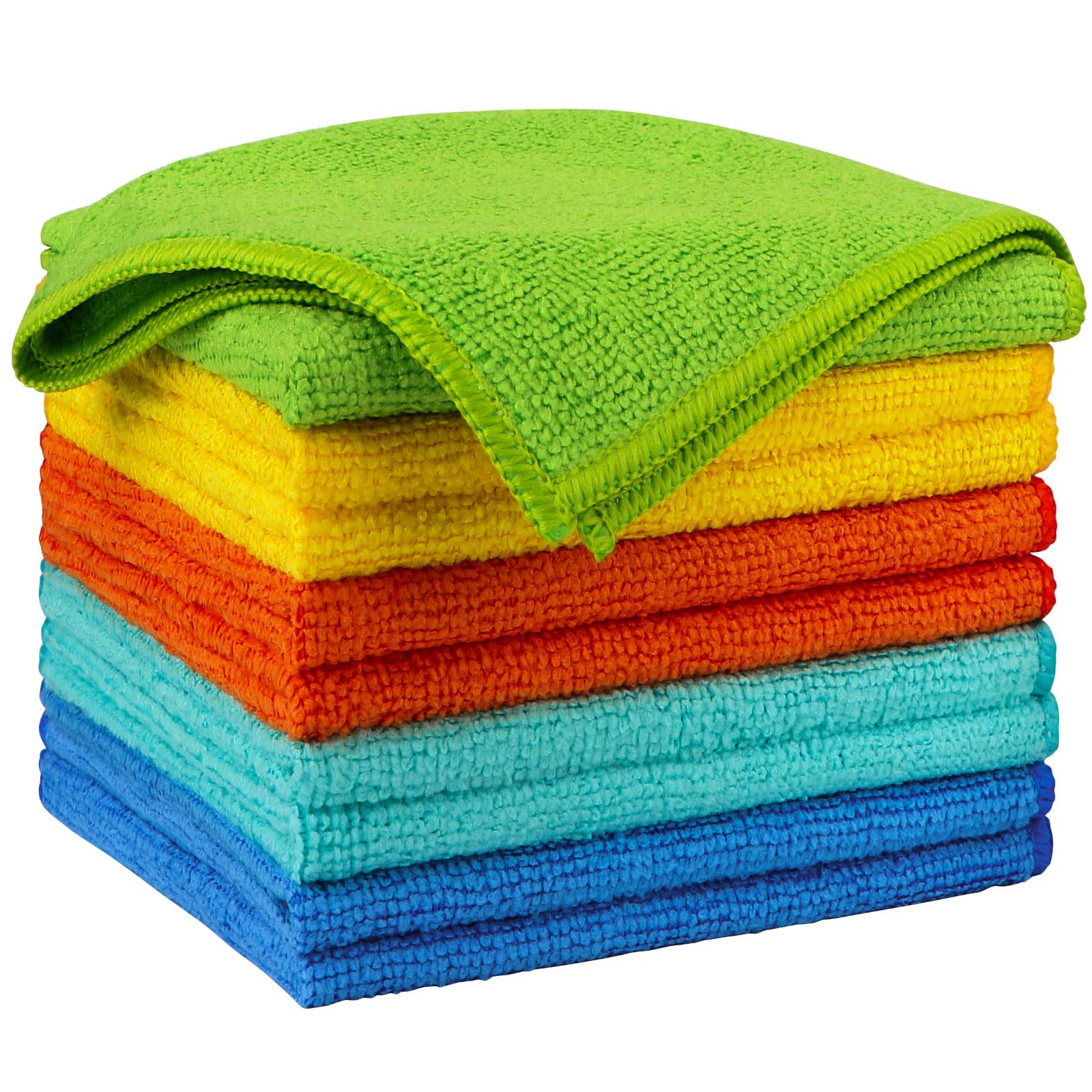AIDEA Microfiber Cleaning Cloth Black 150PK, Microfiber Towels for Cars, Premium Car Cloths, Dusting Cloth Lint Free Cleaning Rags for SUVs, House, Kitchen, Window, Workshops,12×12"