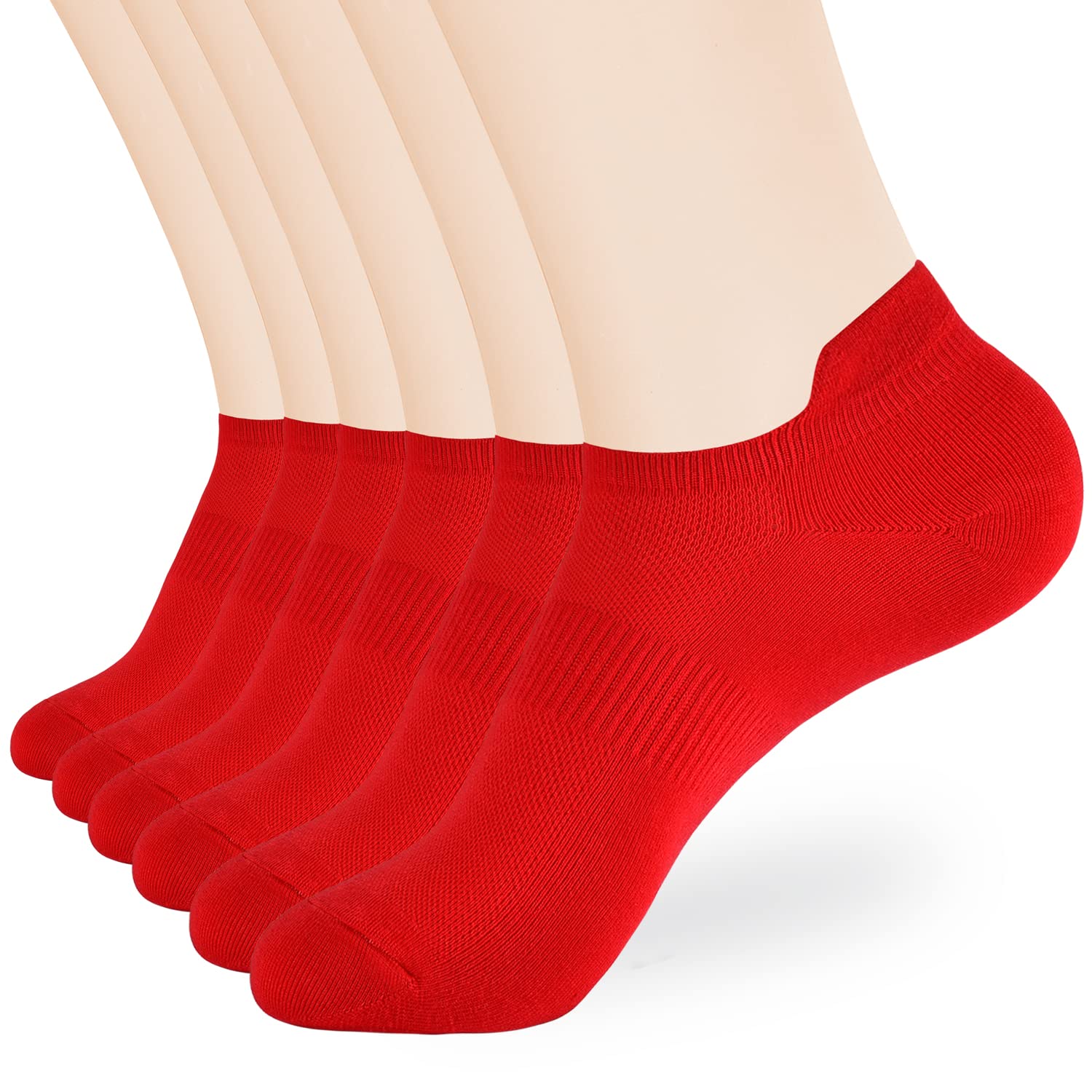 ATBITER Ankle Socks Womens and Men Thin Athletic Running Low Cut No Show Socks With Heel Tab 6-12 Pairs