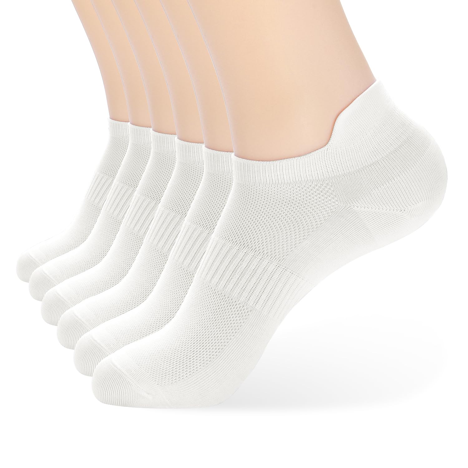 ATBITER Ankle Socks Womens and Men Thin Athletic Running Low Cut No Show Socks With Heel Tab 6-12 Pairs