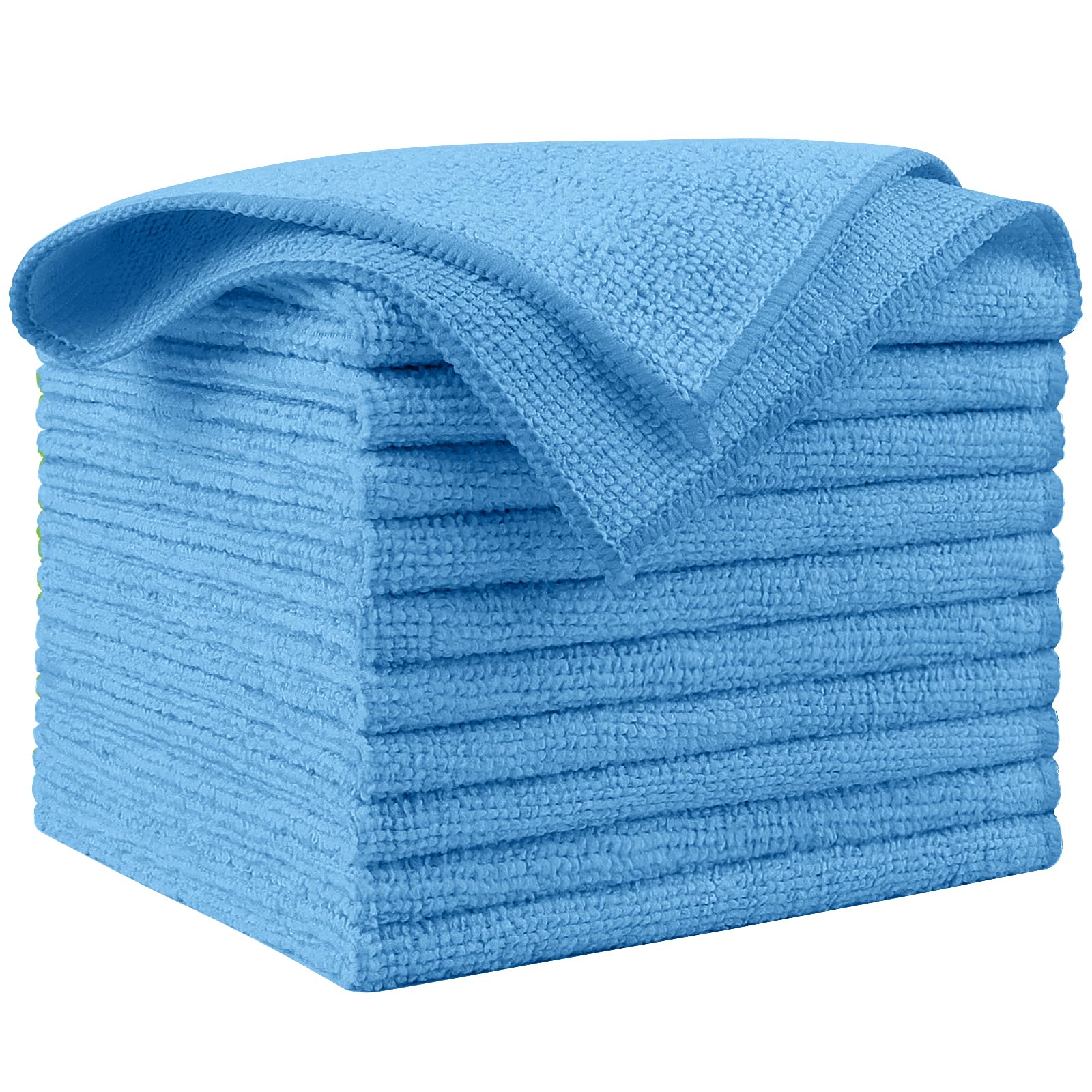 AIDEA Microfiber Cleaning Cloth Black 150PK, Microfiber Towels for Cars, Premium Car Cloths, Dusting Cloth Lint Free Cleaning Rags for SUVs, House, Kitchen, Window, Workshops,12×12"