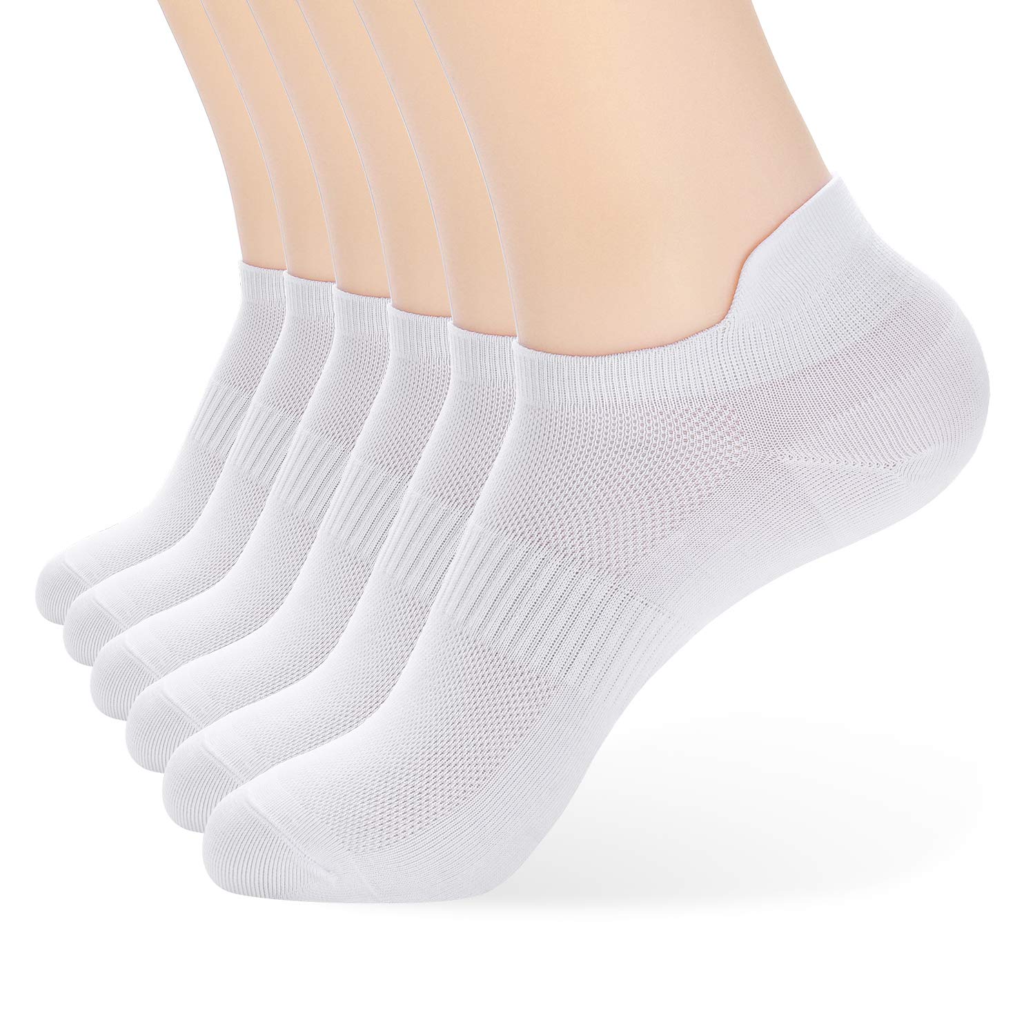 ATBITER Ankle Socks Womens and Men Thin Athletic Running Low Cut No Show Socks With Heel Tab 6-12 Pairs
