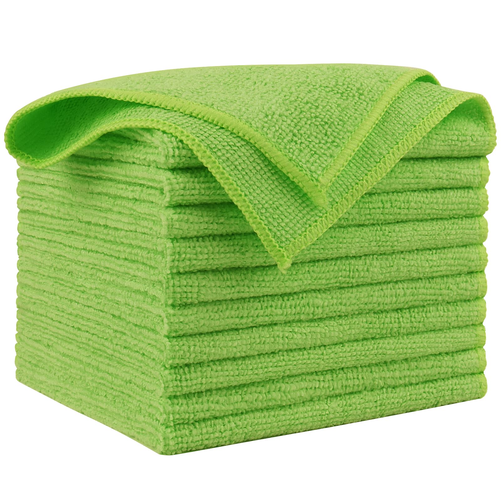 AIDEA Microfiber Cleaning Cloth Black 150PK, Microfiber Towels for Cars, Premium Car Cloths, Dusting Cloth Lint Free Cleaning Rags for SUVs, House, Kitchen, Window, Workshops,12×12"