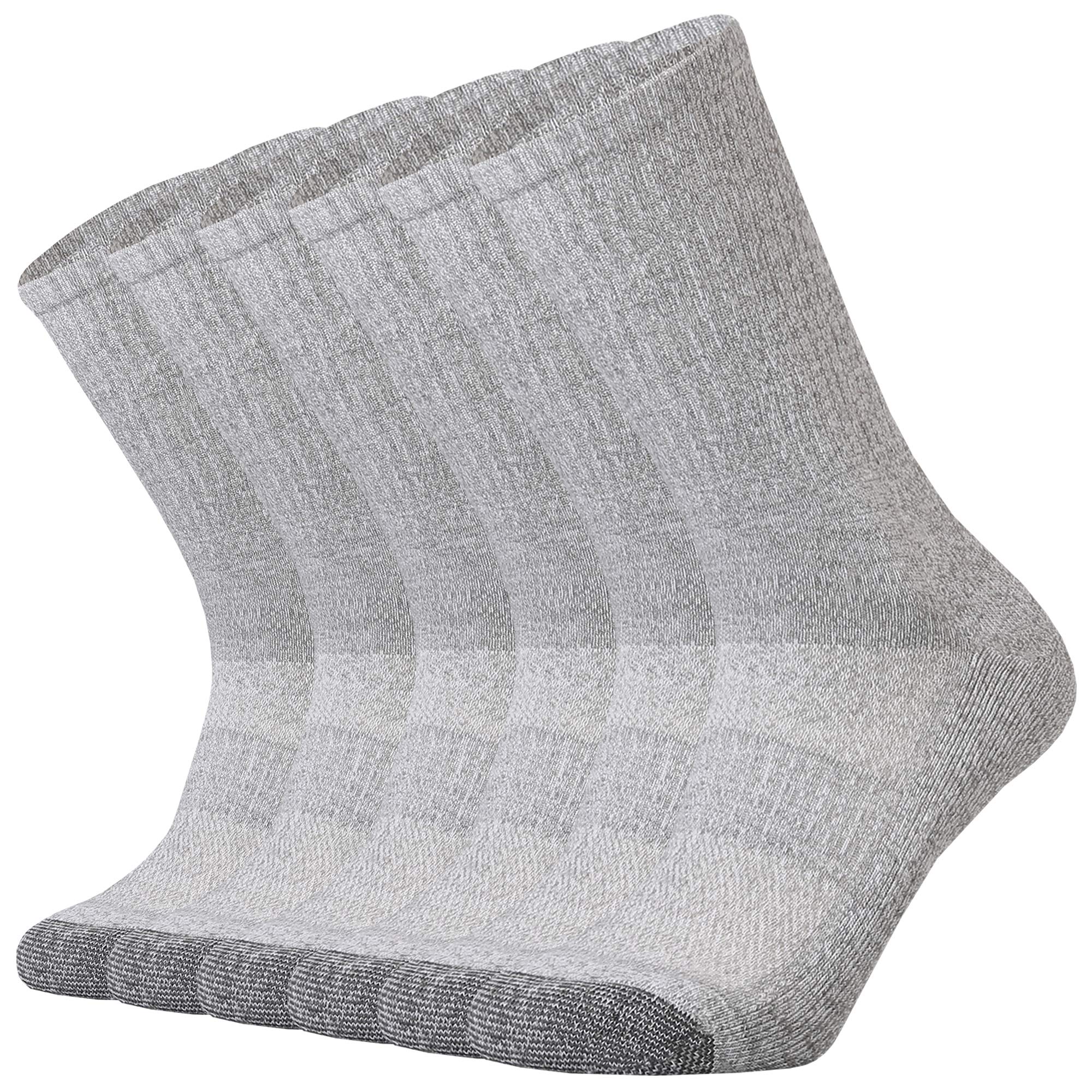 SOX TOWN Unisex Cushioned Crew Training Athletic Socks Men & Women with Combed Cotton Moisture Wicking Breathable Performance